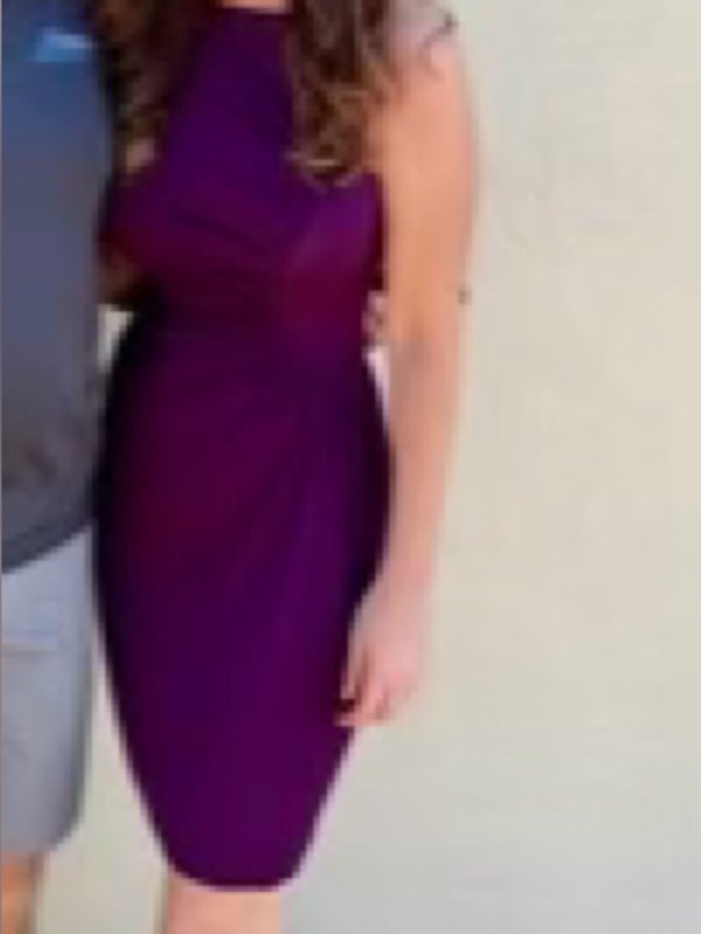 Elegant Purple Women's Dress